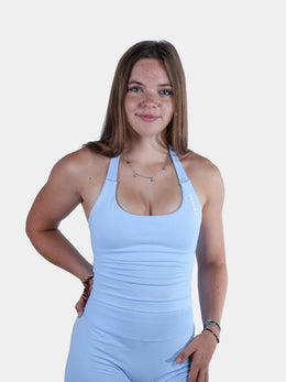 Driven Halter Top — Sky