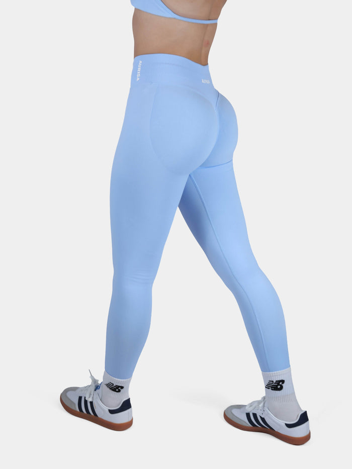 Blauwe squatproof gym legging dames Driven Sky