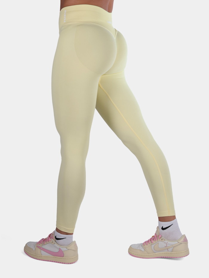 Gele squatproof gym legging dames Driven Butter